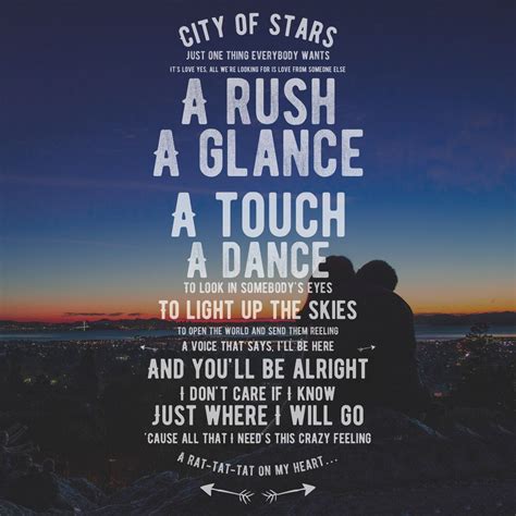 la la land song lyrics city of stars